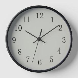 Horloge murale claire Pastel Gris (Moyen)