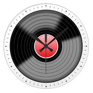 Horloge murale classique de LP de Tourne-disque de