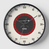 Horloge murale classique de Speedometer MPH (Recto)