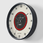 Horloge murale classique de Speedometer MPH (Angle)