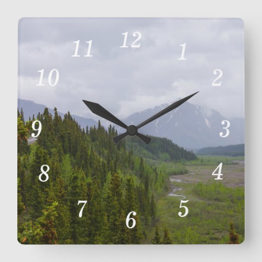Horloge murale Cloudy At Denali (Recto)