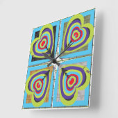 Horloge murale coeurs (Angle)