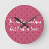 Horloge murale coeurs rouges (Recto)