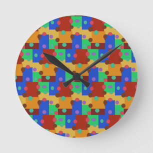 Horloge murale colorée de l'école