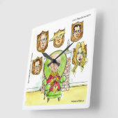 Horloge murale comique de Poutine et Trump par Ric (Angle)