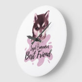 Horloge murale compagnon loyal, meilleur ami (Angle)