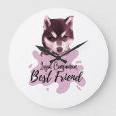 Horloge murale compagnon loyal, meilleur ami (Recto)