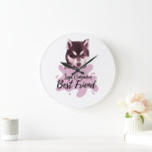 Horloge murale compagnon loyal, meilleur ami (Maison)