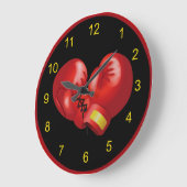 Horloge murale Conception Boxe (Angle)