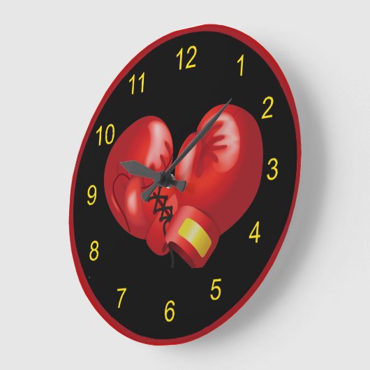 Horloge murale Conception Boxe (Angle)