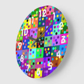 Horloge murale Confetti (Angle)