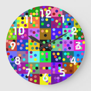 Horloge murale Confetti