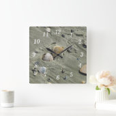 Horloge murale coquillages et sable (Maison)