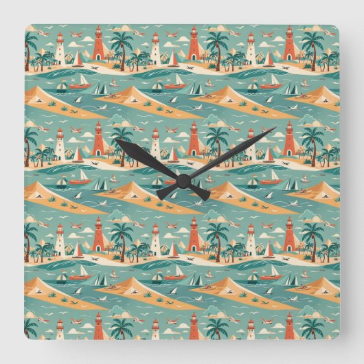 Horloge murale côtière rétro (Recto)