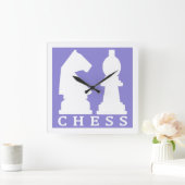 horloge murale couleur personnalisée CHESS (Maison)