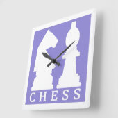 horloge murale couleur personnalisée CHESS (Angle)
