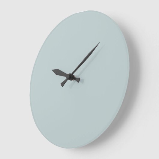 Horloge murale couleur solide - Bleu clair (Angle)
