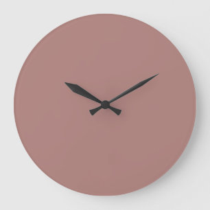 Horloge murale couleur solide - Rose poussiéreux