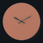 Horloge murale couleur solide - Terre chaude en te<br><div class="desc">Horloge murale couleur solide - Terre chaude en terre cuite</div>