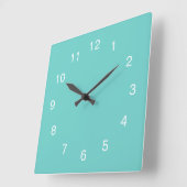 Horloge murale couleur verre marin (Angle)