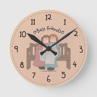 Horloge murale Country des meilleurs amis
