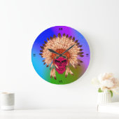 Horloge murale Crâne indien (Maison)