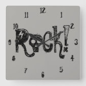 Horloge murale crânes de rock (Recto)