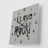 Horloge murale crânes Love Rock (Angle)