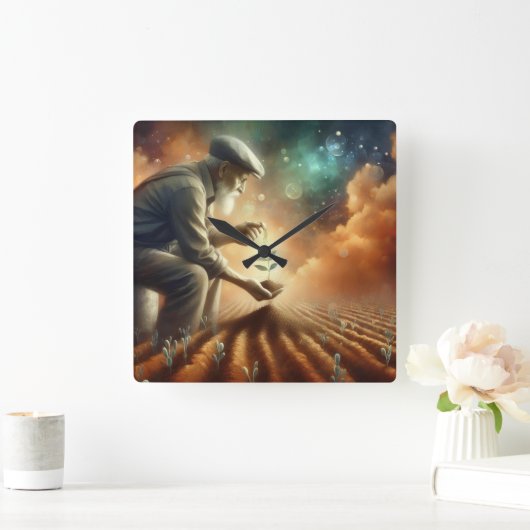 Horloge murale "Croissance éternelle" (Maison)