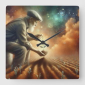 Horloge murale "Croissance éternelle" (Recto)