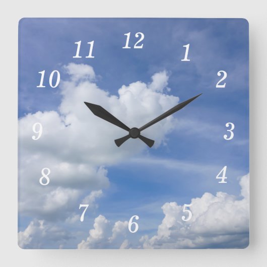 Horloge murale Cumulus Puffs (Recto)