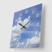 Horloge murale Cumulus Puffs (Angle)