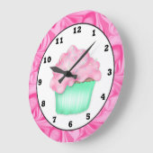 horloge murale cupcake doux (Angle)