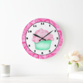 horloge murale cupcake doux (Maison)