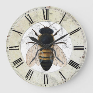 Horloge murale d'abeille de miel de Tim Campbell