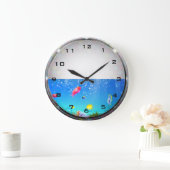 Horloge murale d'aquarium de poisson d'eau douce (Maison)