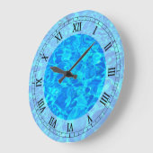 horloge murale d'arrière - plan de l'eau bleue (Angle)