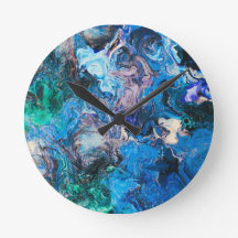 horloge murale d'art Abstrait