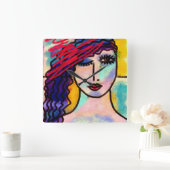 Horloge murale d'art Abstrait (Maison)