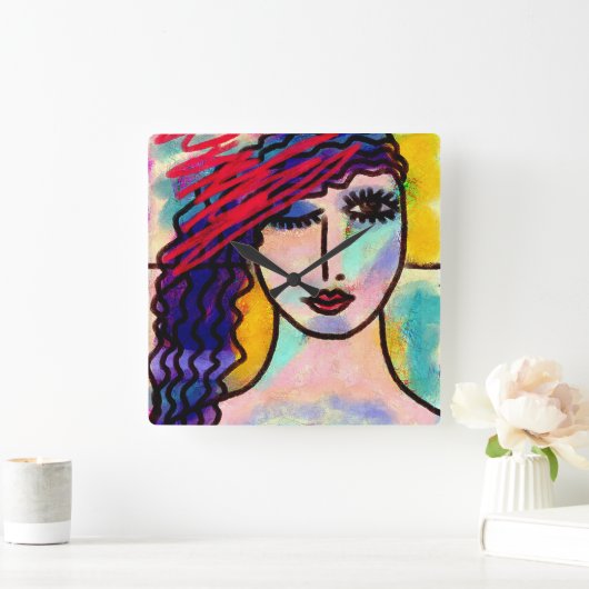 Horloge murale d'art Abstrait (Maison)