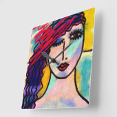 Horloge murale d'art Abstrait (Angle)