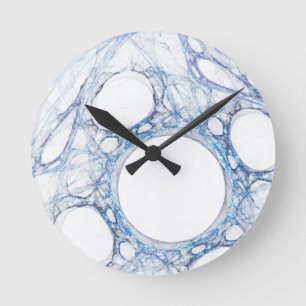 Horloge murale d'art abstrait de MarbleIce