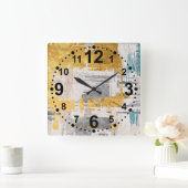 Horloge murale d'art Abstrait moderne (Maison)