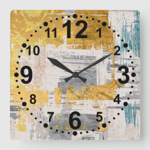 Horloge murale d'art Abstrait moderne
