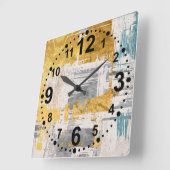 Horloge murale d'art Abstrait moderne (Angle)