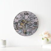 Horloge murale d'art abstrait Mondrian Bloom (Maison)