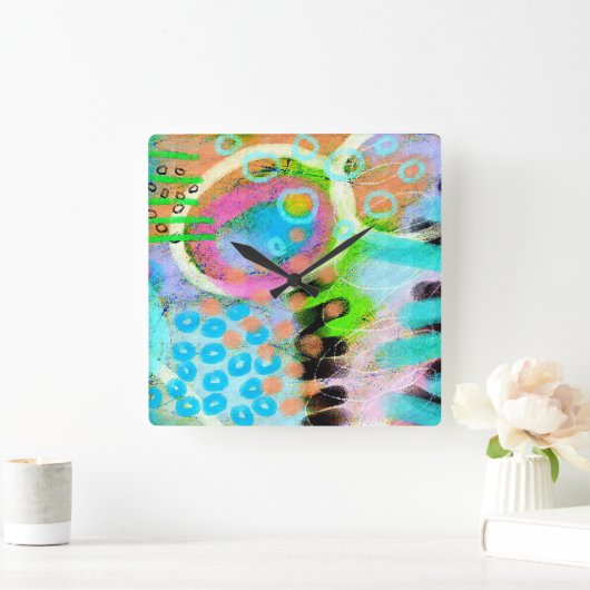 Horloge murale d'art Abstrait unique (Maison)