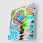 Horloge murale d'art Abstrait unique (Angle)