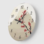 Horloge murale d'art asiatique (Angle)