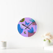 Horloge murale d'art coloré (Maison)
